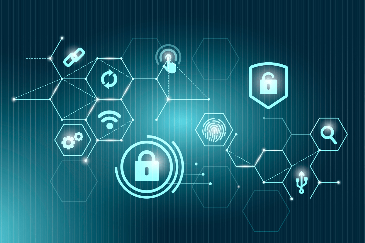 A graphical network map showing network security components connected to each other, used to depict why network security is essential in the digital age