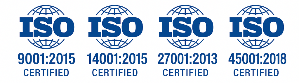 iso certifications ISO 9001 14001 27001 45001
